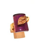 Anello Gibi Donna Modern flower in Oro rosa Ametista GSA049BE4 - GSA049BE4